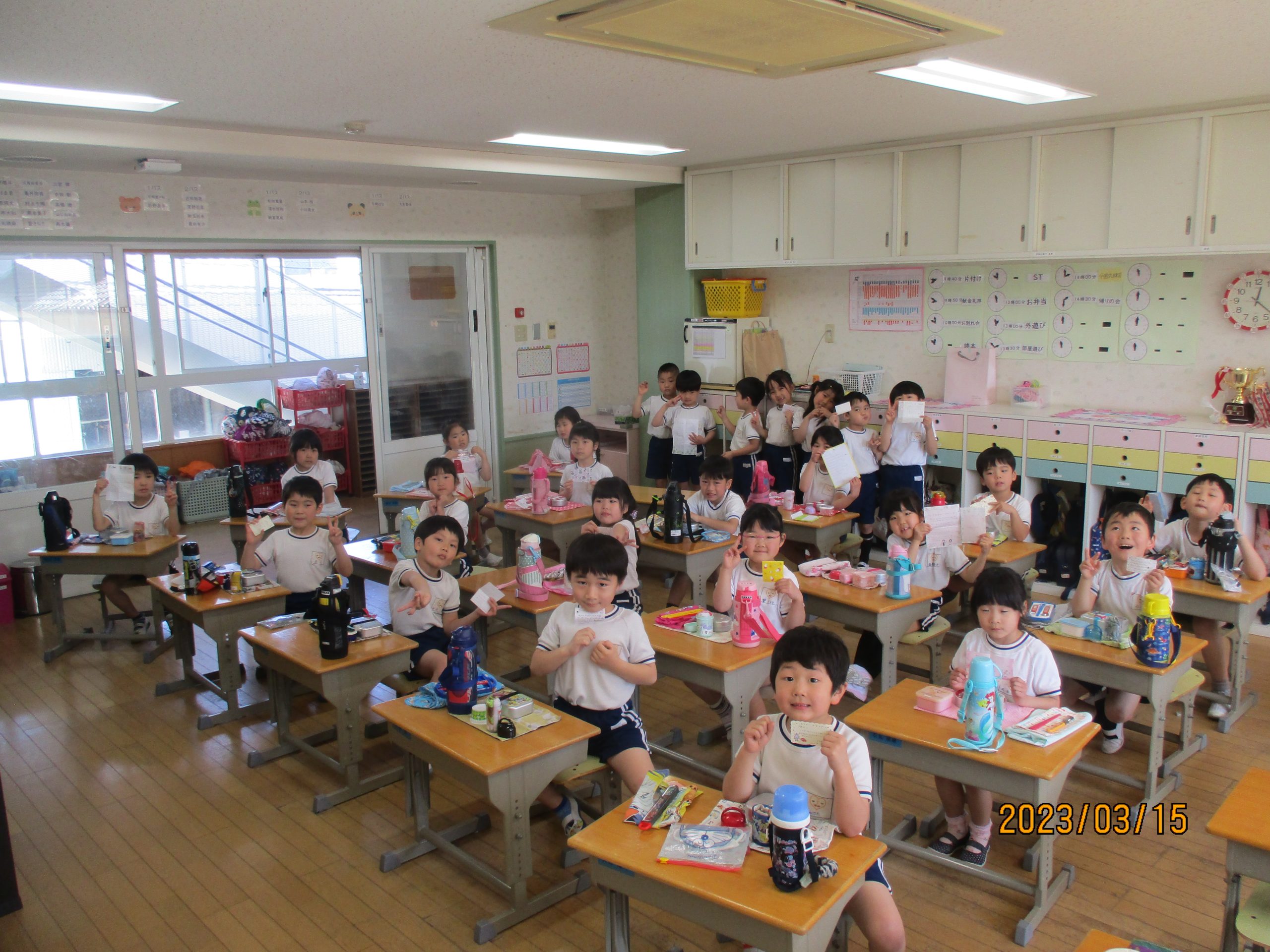 年長組　最後のお弁当