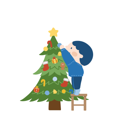 クリスマス会のイラスト